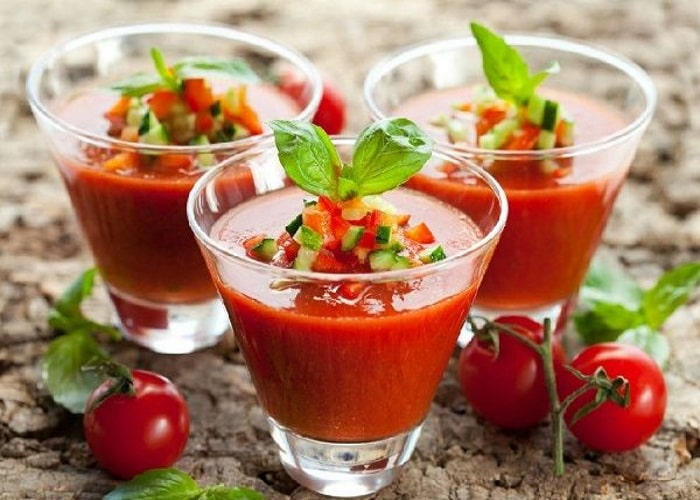 Окрошка на томатном соке