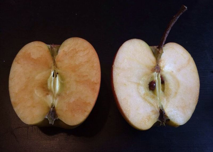 Почему яблоко становится коричневым