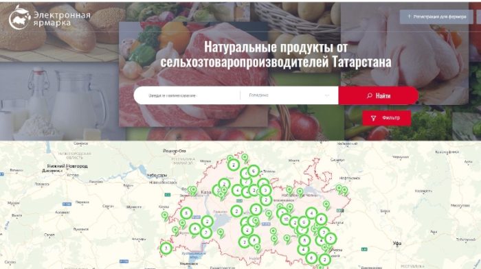 В Татарстане запустили электронную ярмарочную площадку по продаже свежей продукции напрямую от сельхозпроизводителей