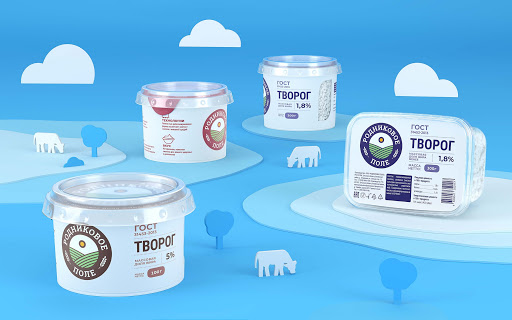 В агентстве Up Brands создали новый бренд молочной продукции «Родниковое поле»